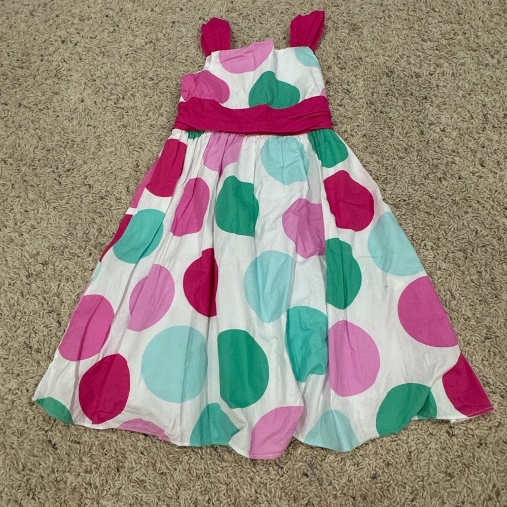 Rare Editions Pink and White Dress